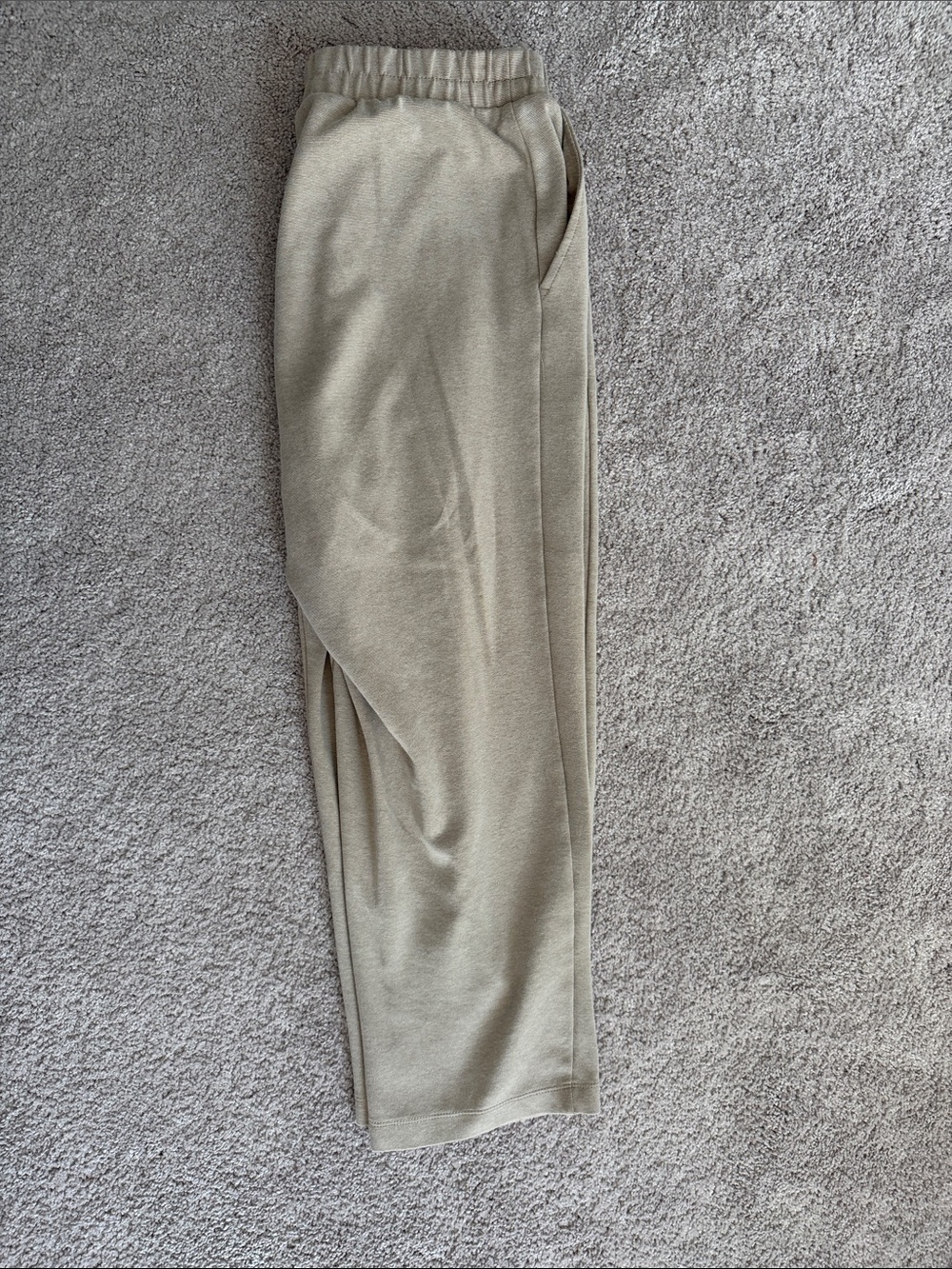 Universal Thread Cropped Pull-On Trousers in Olive Beige - Picture 2 of 2